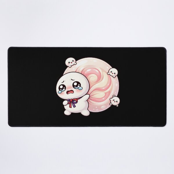 Item preview, Cute Crying Snail with Giant Pink Shell – Kawaii Fantasy Character Art | Adorable Whimsical Illustration designed and sold by MrDev.