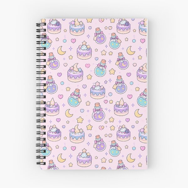 Item preview, Kawaii Moon Potion Cake Pattern designed and sold by Soft Berry Studio.