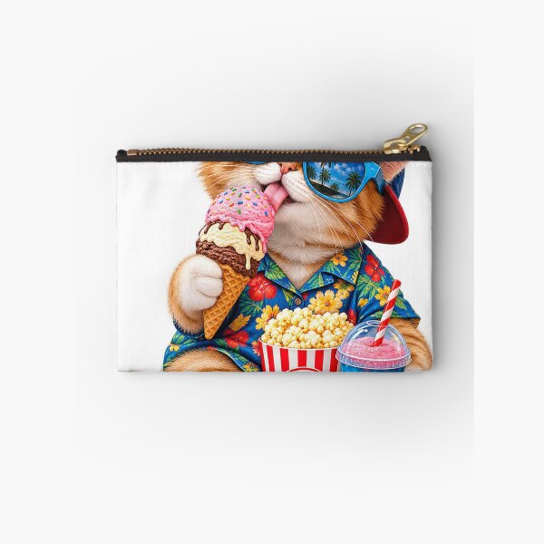 Item preview, Cool Cat Ice Cream Party – Funny Sunglasses Cat Cartoon Design designed and sold by CreativeNest Prints.