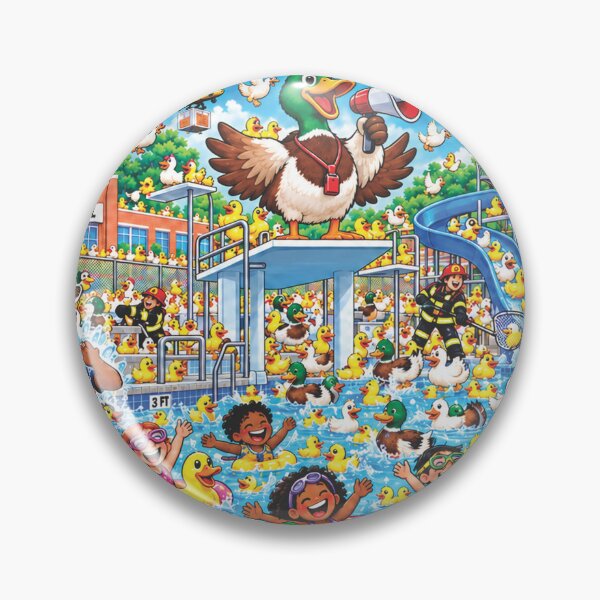 Item preview, Million Ducks Invade School Pool designed and sold by New Wave Artworks & Odds &Ends.