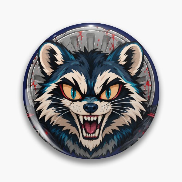Item preview, Demon Trash Panda Raccoon Metal Horror designed and sold by Kromia.