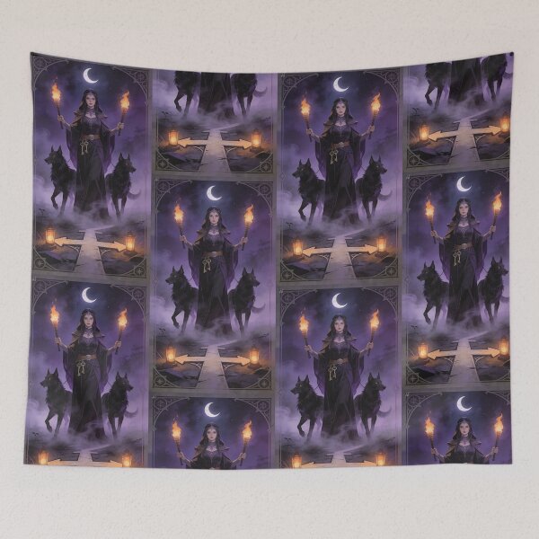 Item preview, Hecate Goddess of Crossroads Witchcore Tarot designed and sold by GodsMonsterss.
