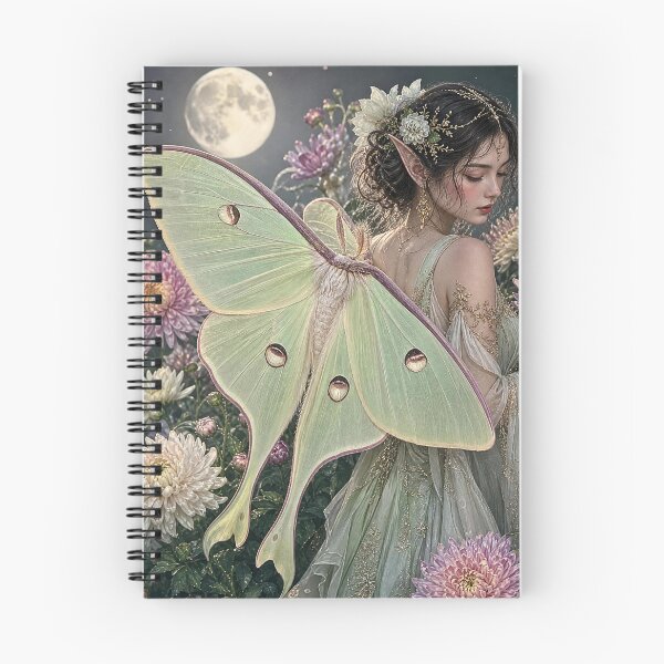 Item preview, Luna Moth Fairy Moon Garden designed and sold by Storybook Botanica.