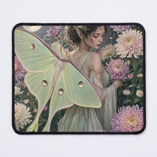 Item preview, Luna Moth Fairy Moon Garden designed and sold by Storybook Botanica.