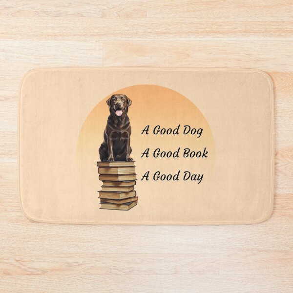 Item preview, Chocolate Labrador Dog Lover - Book Lover designed and sold by TherezaDesign.