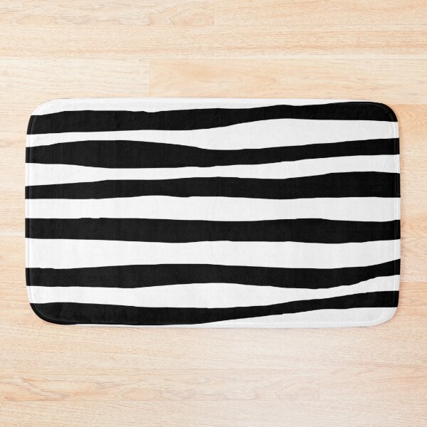 Item preview, Black and White Stripe Organic Pattern | Dark Minimal Alt Aesthetic | Dark Feminine Y2K designed and sold by dfly-creations.