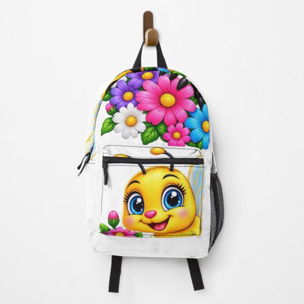 Item preview, Cute Bumblebee & Colorful Flowers – Adorable Bee T-Shirt Design designed and sold by Design Sounds Studio.