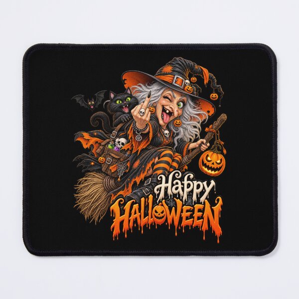 Item preview, Happy Halloween Witch and Cat designed and sold by Innsbrucker.