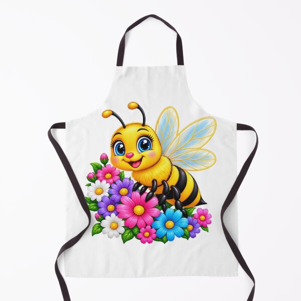 Item preview, Cute Bumblebee & Colorful Flowers – Adorable Bee T-Shirt Design designed and sold by Design Sounds Studio.