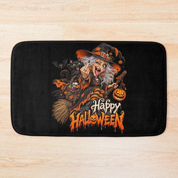 Item preview, Happy Halloween Witch and Cat designed and sold by Innsbrucker.