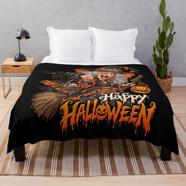 Item preview, Happy Halloween Witch and Cat designed and sold by Innsbrucker.