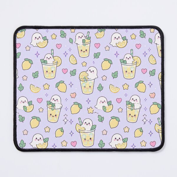 Item preview, Kawaii Ghost Lemon Soda Pattern designed and sold by Soft Berry Studio.