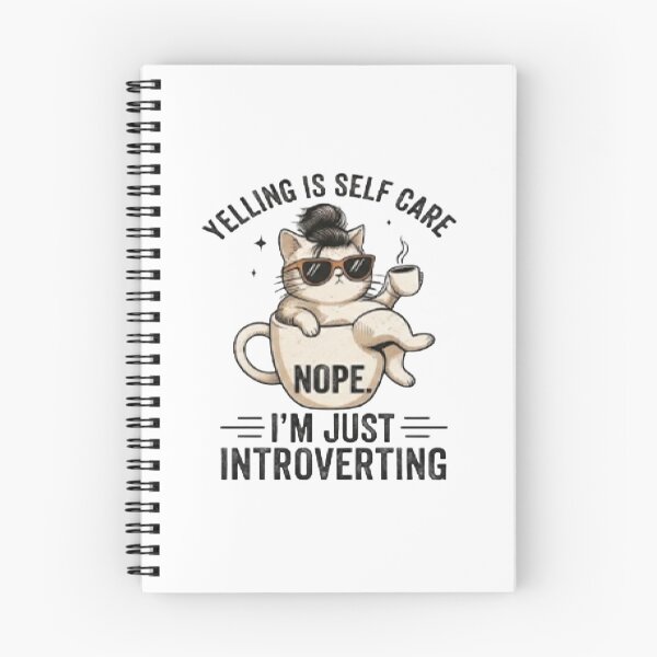 Item preview, Lazy Cat Drinking Coffee Sarcastic Office Humor Graphic designed and sold by TopTrendsetting.