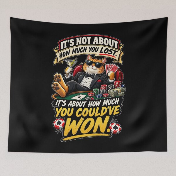 Item preview, Could've Won Poker Cat - Funny Casino Gambler designed and sold by FTS-Studio.
