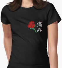 Japanese Aesthetic Rose v4 Women's Fitted T-Shirt