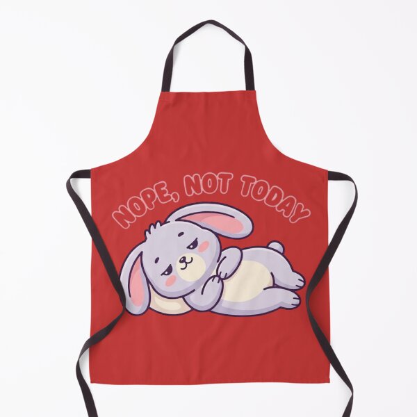 Item preview, Nope Not Today Cute Lazy Bunny Sticker designed and sold by lailakhalaf.