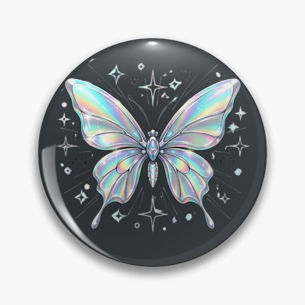 Item preview, The holographic futuristic butterfly designed and sold by BiaSMartins.