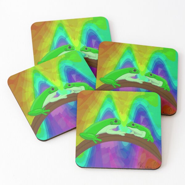 Item preview, Ranas psicodélicas designed and sold by Kirbee-Creates.