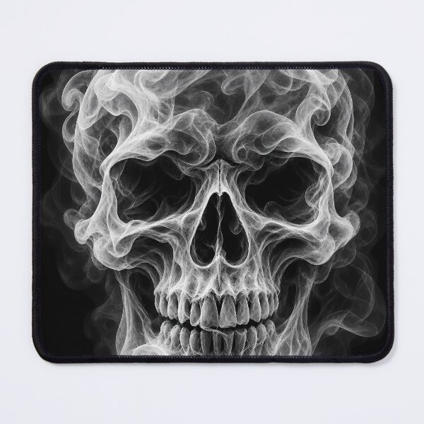 Item preview, White Smoke Skull – Dark Gothic Skull Art designed and sold by VOLLOS.