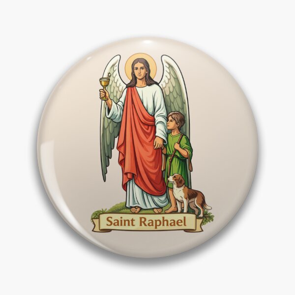 Item preview, Saint Raphael Archangel designed and sold by Myra365Art.