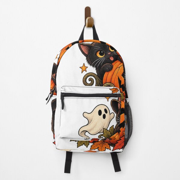 Item preview, Spooky Cute Black Cats and Pumpkin Stack designed and sold by Livanty.
