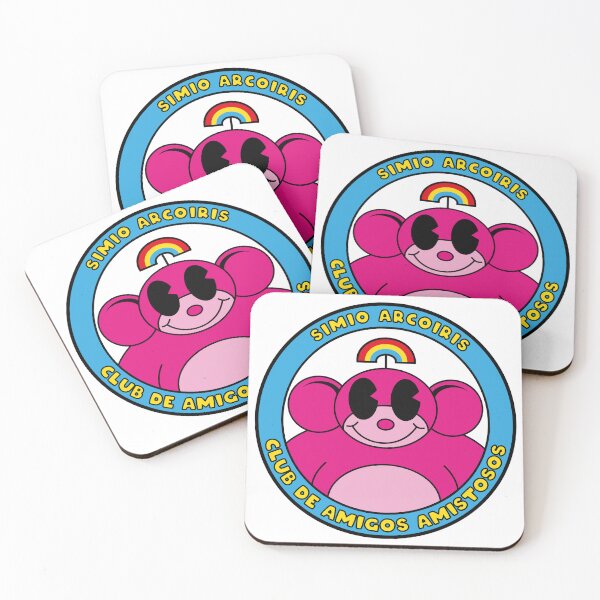 Item preview, Rainbow Monkeys - Fuchsia designed and sold by chiknoax.
