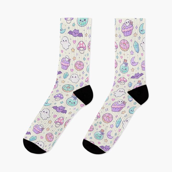 Item preview, Kawaii Pastel Magic Mix Pattern designed and sold by Soft Berry Studio.