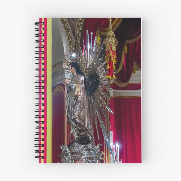 Item preview, Elegant Virgin Mary Statue Adorned With Gold Halo In Ornate Church Interior designed and sold by Nmallia.