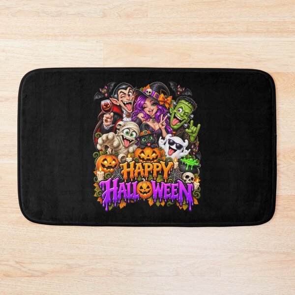 Item preview, Happy Halloween! Witch, Vampire, Cat, Mummy, Pumpkin designed and sold by Innsbrucker.