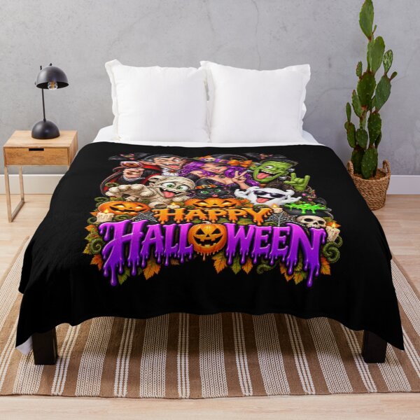 Item preview, Happy Halloween! Witch, Vampire, Cat, Mummy, Pumpkin designed and sold by Innsbrucker.