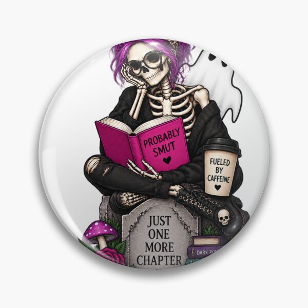 Item preview, Just one more chapter skeleton designed and sold by DisorderlyDigital.