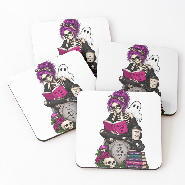 Item preview, Just one more chapter skeleton designed and sold by DisorderlyDigital.