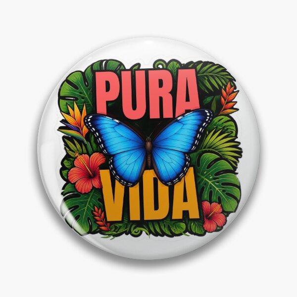 Item preview, Blue Morpho Butterfly Pura Vida  designed and sold by TicoInk.