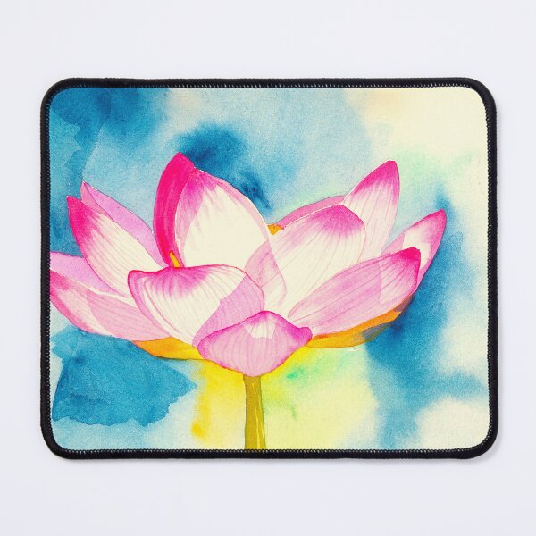 Item preview, Serene Watercolor Lotus Bloom - Spiritual Zen Floral Art designed and sold by Cobalt Blue Watercolors.