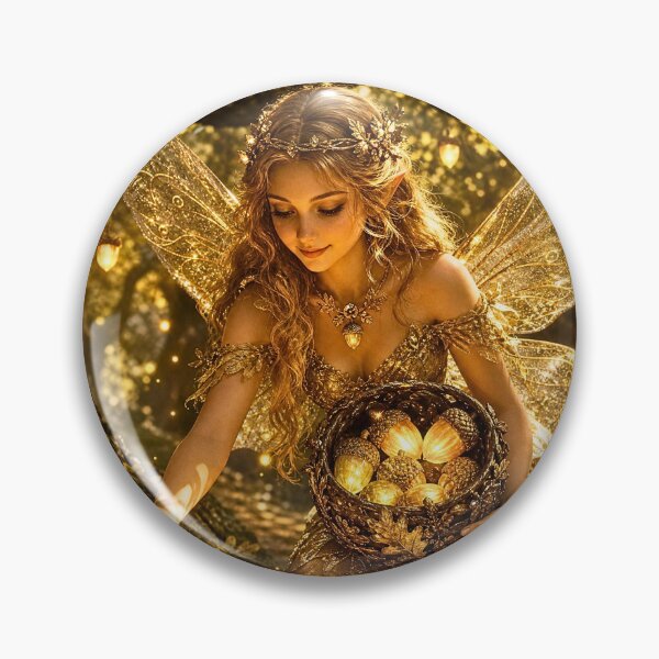 Item preview, Golden Acorn Fairy Forest Magic designed and sold by Storybook Botanica.