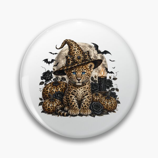 Item preview, Leopard Witch Halloween Spooky Leopard Pumpkin Coquette Bow Cute Halloween designed and sold by Rtcraftani.