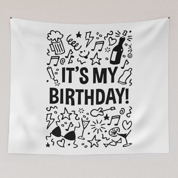 Item preview, It’s My Birthday! (Party / Celebration / Black) designed and sold by Roderix.