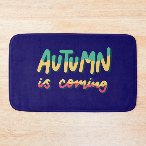 Item preview, Autumn Is Coming Colorful Hand Lettered Quote designed and sold by SolutionsArt.
