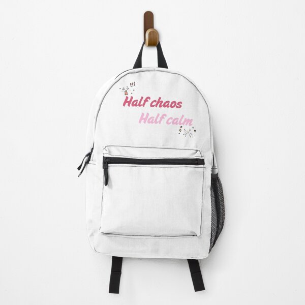 Item preview, Half Chaos Half Calm Funny Relatable Quote - Cute Typographic Sticker Design designed and sold by Rehnair.