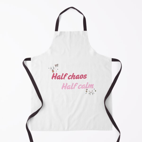 Item preview, Half Chaos Half Calm Funny Relatable Quote - Cute Typographic Sticker Design designed and sold by Rehnair.