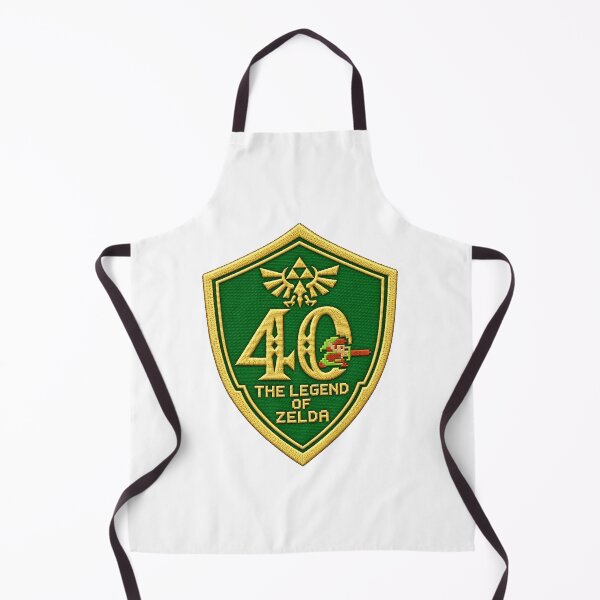 Item preview, Zelda Shield replica – 40 years of legend, embroidered effect designed and sold by Pixel Sakura Gallery.