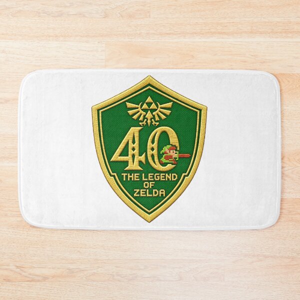 Item preview, Zelda Shield replica – 40 years of legend, embroidered effect designed and sold by Pixel Otaku Gallery.