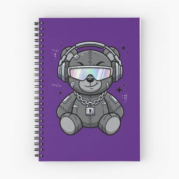 Item preview, The cyber-goth teddy bear designed and sold by BiaSMartins.