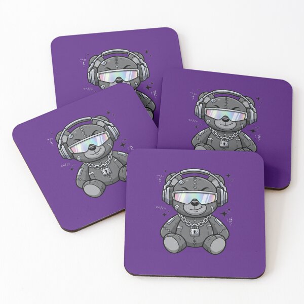 Item preview, The cyber-goth teddy bear designed and sold by BiaSMartins.