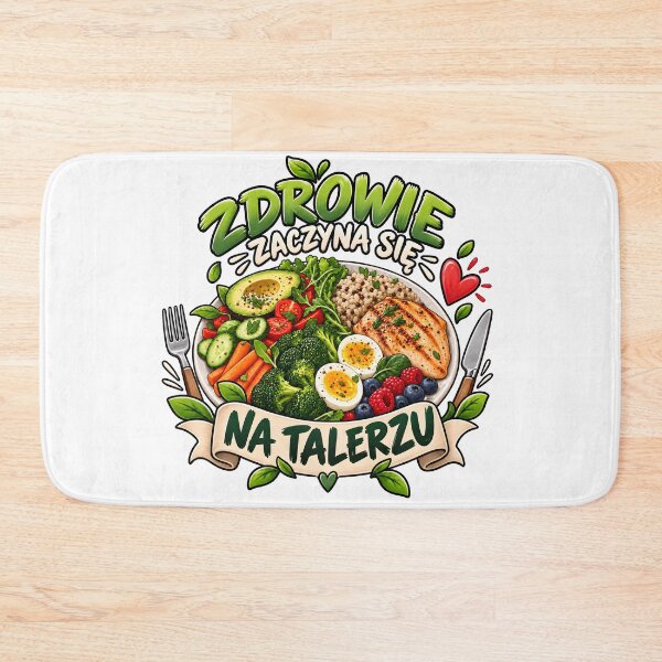 Item preview, Zdrowie Zaczyna Się Na Talerzu designed and sold by PRINTIONAL.