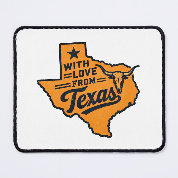Item preview, With Love From Texas Vintage Longhorn State Map Souvenir designed and sold by LittleArij.