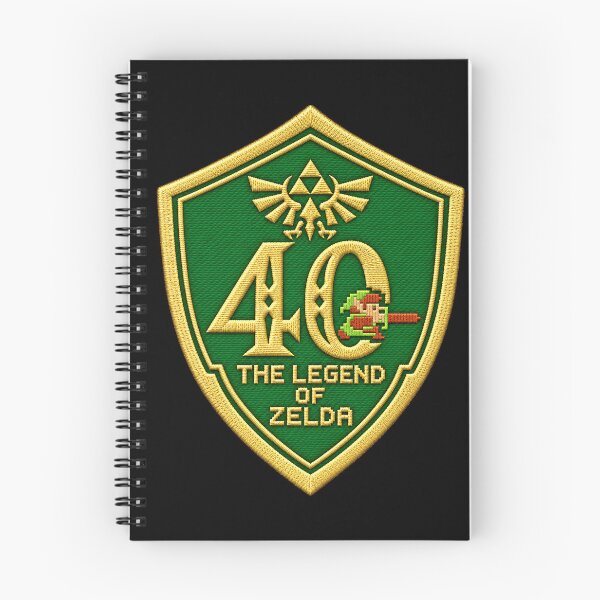 Item preview, Zelda Shield – 40 Years of Legend, Embroidered Effect designed and sold by Pixel Otaku Gallery.
