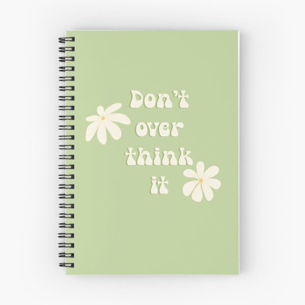 Item preview, Don’t Overthink Daisy Quote Sticker designed and sold by EJs .