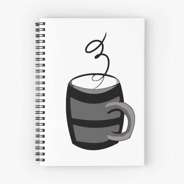 Item preview, Black and white coffee mug illustration designed and sold by Mik1900.