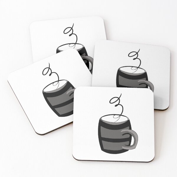 Item preview, Black and white coffee mug illustration designed and sold by Mik1900.